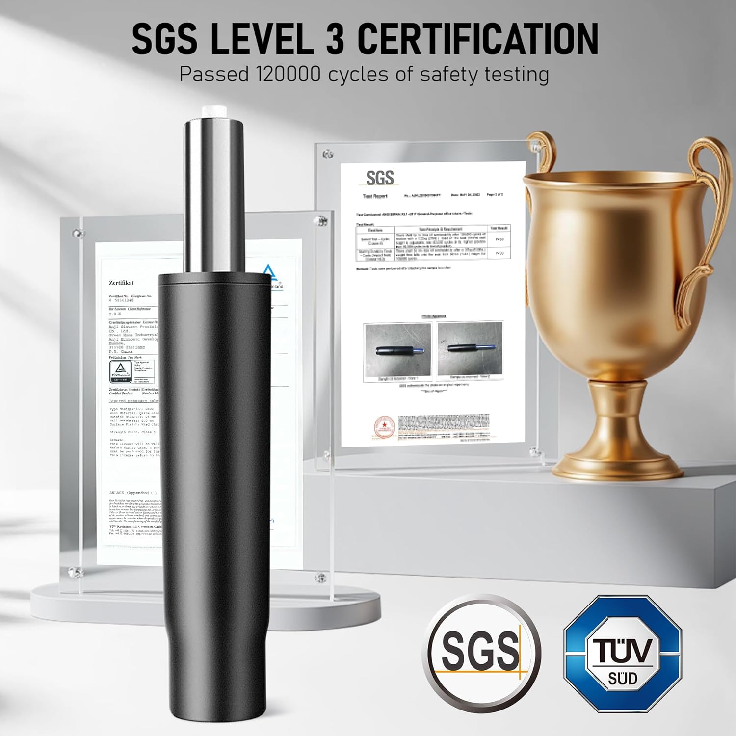 High Back Ergonomic Office Chair, Breathable Mesh Desk Chair with Lumbar Support, Adjustable Headrest, Flip-up Armrests, Computer Gaming Chair - Image 8